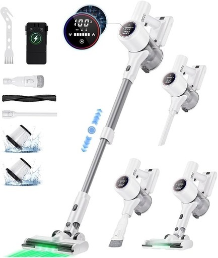 掃除機 コードレス登場！業界革新！AI汚れ自動検知＆65Kpa超強力吸引