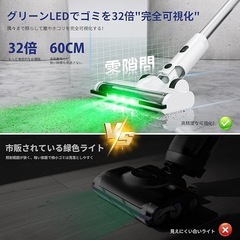 掃除機 コードレス登場！業界革新！AI汚れ自動検知＆65Kpa超強力吸引の画像