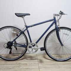 メンテ済み! ネイビーのクロスバイク リヤ6速 神奈川より メンテ済み! ネイビーのクロスバイク リヤ6速 神奈川より