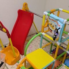 アンパンマンジャングルジム、ブランコ、鉄棒