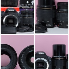 ✨SDカード&カードリーダー付き✨Canon kiss X3 ダブルレンズの画像