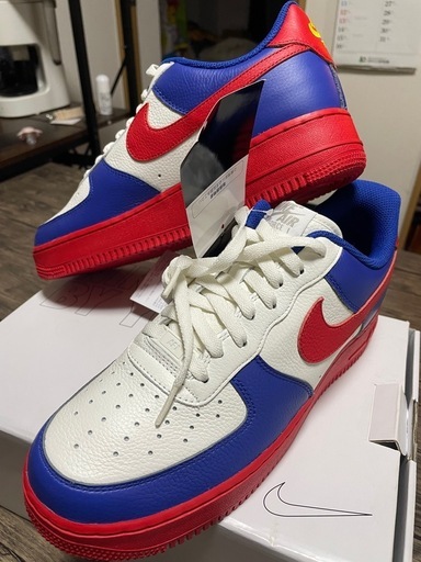 Nike By You エアフォース1 レッド/ブルー