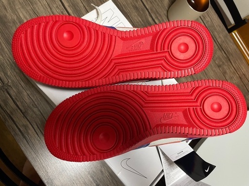 Nike By You エアフォース1 レッド/ブルー