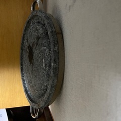 BQ用丸型石幅29.5cm 汚れ、ヒビ有りますの画像