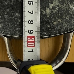 BQ用丸型石幅29.5cm 汚れ、ヒビ有りますの画像