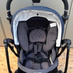 極美品✨コンビ　ベビーカー　AttO typeS　ネイビー　エッグショックの画像