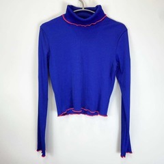 ナイキ リブ ロングスリーブ トップ L ブルー DC5396-...