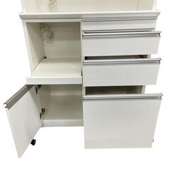 松田家具 食器棚 キッチンボード 幅90×奥行49×高さ200cm 基本引き取り限定 神奈川県横須賀市の画像
