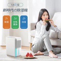 【新品未使用】① 最新型 除湿機 空気清浄機 除湿加湿両用 1台3役 大容量 除湿器 20畳 UV-C除菌 イオン発生 部屋干し 梅雨 湿気対策 強力除湿の画像