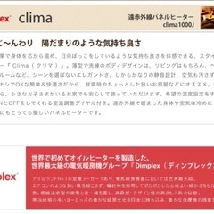 ディンプレックス パネルヒーター【10/18限定】※日吉駅徒歩2分の画像