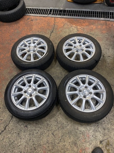 155/65r14ダンロップ34週22年製とアルミホイール4本