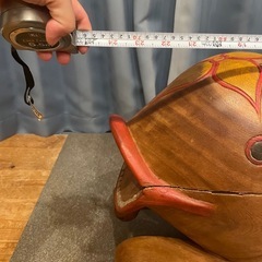 海外製　魚モチーフの木馬の画像