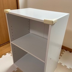 カラーBOX 白　2段の画像