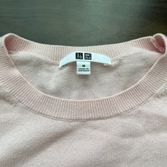 ユニクロ ウォッシャブルコットン クルーネック セーター Mサイズの画像