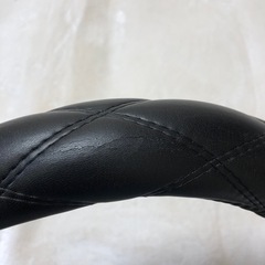 37cm)ハンドルカバー　ステアリングカバー　低反発　厚手　黒の画像