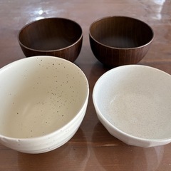 茶碗、味噌汁お椀セットの画像
