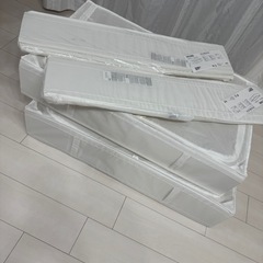 IKEA スクッブ収納ケースLサイズ　新品2つ　中古2つの画像