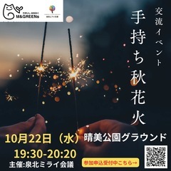 【堺市南区晴美台】手持ち秋花火