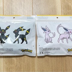 ファミリーマート限定 ポケモン 3WAYタオルinポーチ エーフィ　ブラッキーの画像