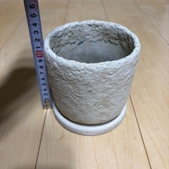 観葉植物用　植木鉢　白色の画像