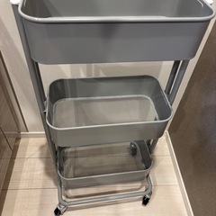 新規受付終了スチールパイプワゴンアイリスオーヤマの画像