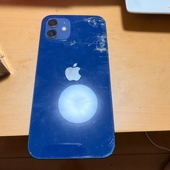iPhone12 128GB ブルー 背面割れの画像