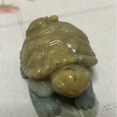 亀の置物（翡翠）の画像