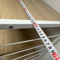 ★中古格安！キッチンスチール木製ラック　キッチン棚の画像