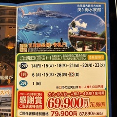 美ら海 沖縄の休日 3日間 バロー 感謝賞の画像