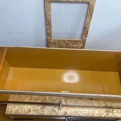 【美中古】爬虫類ケージ全面防水仕様120×40×40金網ダブルの通気口ありペット　小動物　ケージ　ケース　飼育ケースの画像