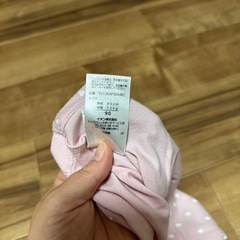 子供服　いちごワッペン　半袖の画像