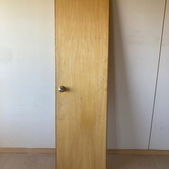 木製 ドア レトロ 左開き 室内用 金具付きの画像