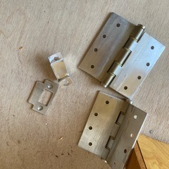 木製 ドア レトロ 左開き 室内用 金具付きの画像
