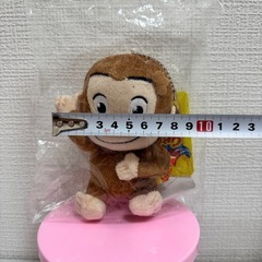 おさるのジョージ　ストラップぬいぐるみの画像
