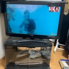 テレビ、DVDレコーダー、テレビ台セットの画像