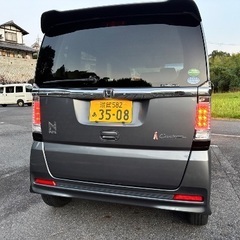 年ホンダ Ｎ－ＢＯＸカスタム Ｇ　ＳＳパッケージ　1年車検　純正GATHERS Bluetooth HDナビ　フルセグ 両側パワースライドドア　アイドリングストップＨＩＤオートライト　ＥＴＣ　シートヒーター乗って帰れます。🔔の画像