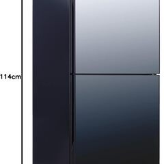【TWINBIRD(ツインバード)】2ドア冷凍冷蔵庫 HR-GJ12B ブラックの画像