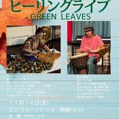 ヒーリングライブ タオライアーの響とジャンベ の鼓動 11/14