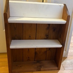 木製 小さめの棚や書類入れセットの画像