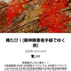 障たび！(🌱精神障害者手帳でゆくたび🌅！)発達障害だョ！全員集合...