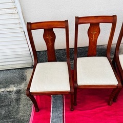 高級家具　
サーベルレッグ　象嵌細工　サロンチェアの画像