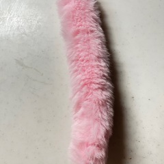 SNS人気✨チビギャル✨光るファーしっぽキーホルダー✨しっぽチャーム✨の画像