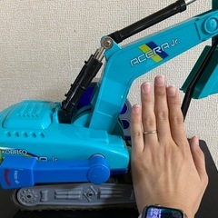 砂遊び用ショベルカー　ジャンク　手動　使用回数少なめの画像