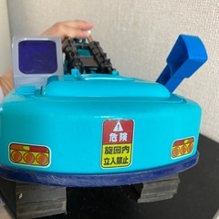 砂遊び用ショベルカー　ジャンク　手動　使用回数少なめの画像