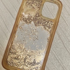※お譲り先決定※【無料で差し上げます】iPhone11pro ケース/ピンク　ラメ　うろこ柄の画像