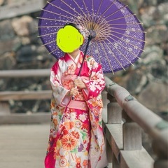 七五三 和傘の画像