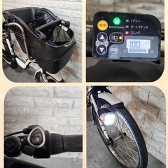美品🌈大容量8🌸室内保管🌼パナソニック ギュット　🌼子供乗せ電動自転車bk18の画像
