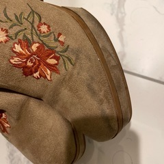 花刺繍ブーツ　XLの画像