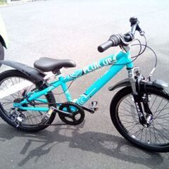 2０インチ　男の子自転車　水色/黒　変速