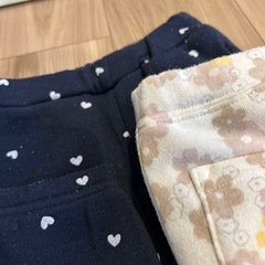 キッズ 女の子 裏起毛 ベビー ボトムス 長ズボン ズボンの画像
